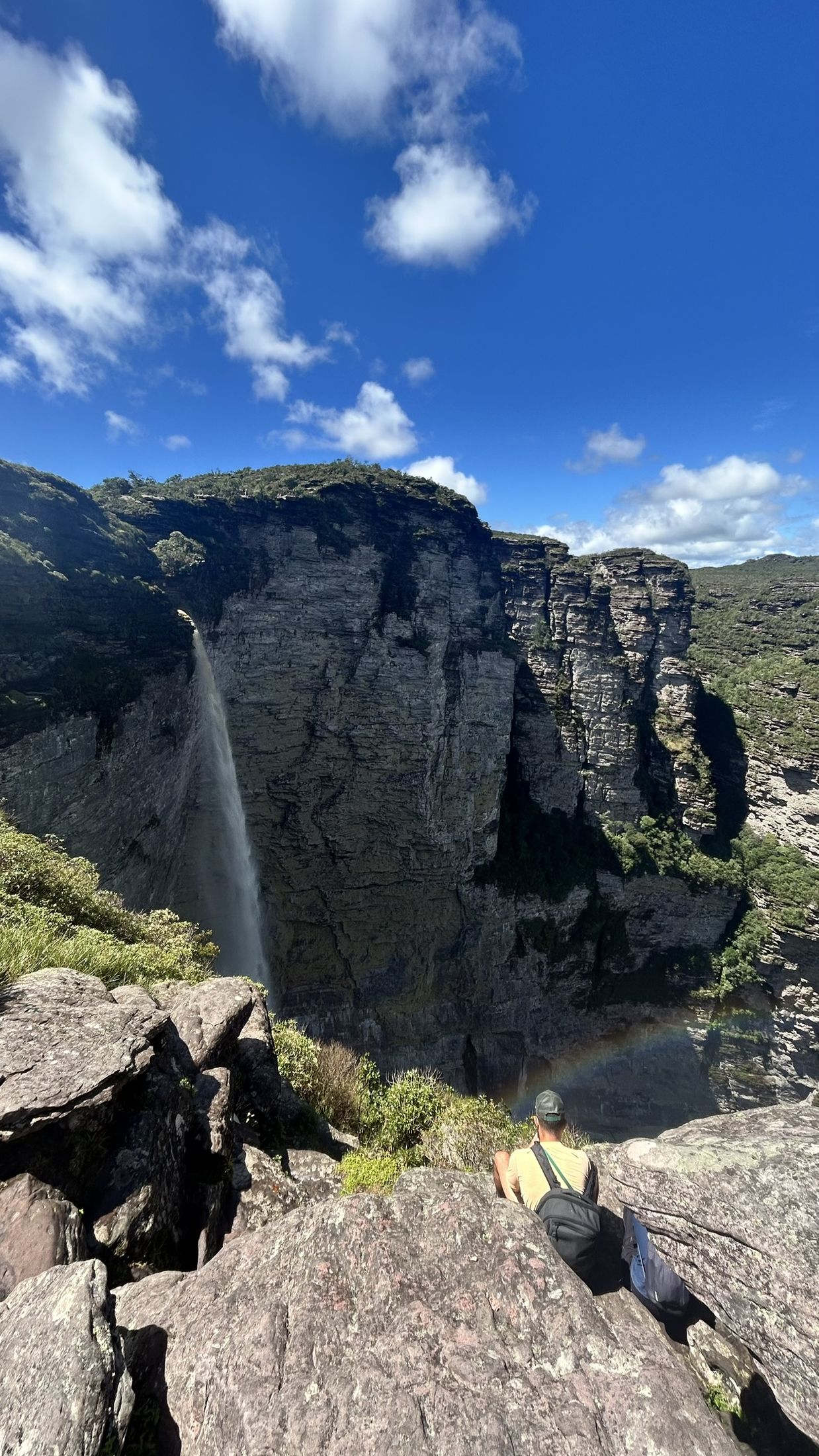 Cachoeira da Fumaça vista do paredão